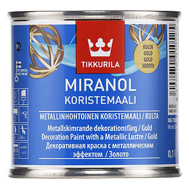 Миранол золото декоративная краска (0,1л) Тиккурила (Финляндия)